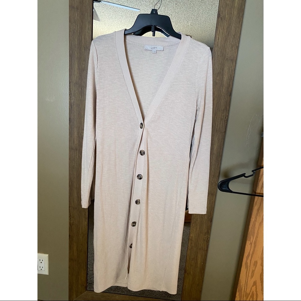 LOFT duster cardigan, size x-small